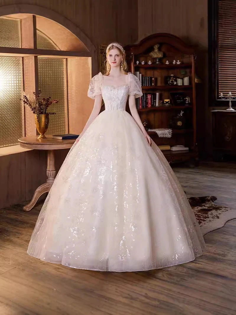 ワンピースドレスドレス結婚式二次会 パーティードレス ロングドレスお呼ばれ 花嫁ロングドレスお呼ばれ 【本日限定】ウェディングドレス白 20代30代40代 マーメイド Aライン 韓国ドレス ワンピ 29,415円