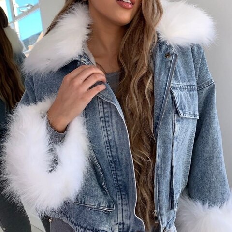 4色 ファー アウター ブルゾン ジャケット シャンパー レディース 秋冬 冬 個性的 暖かい もこもこアウター 長袖 襟付き 大きな襟 BIGシルエット もこもこ モコモコ ふわふわ 前開き S M