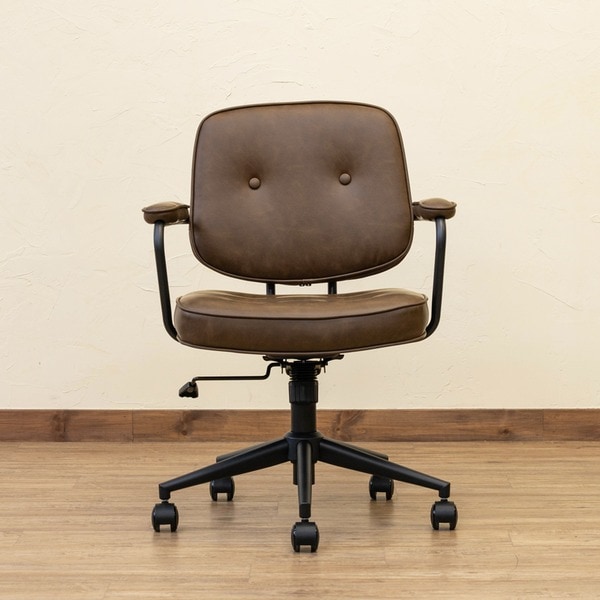 オフィスチェア ダークブラウン （DBR）[組立品]