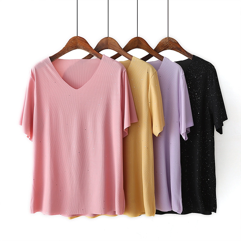 Tシャツ 韓国 半袖 レディーストップス 大きいサイズ 3l 4xl 5lブラウス カジュアル ゆっ