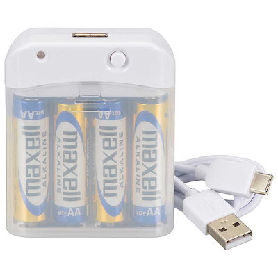 他サイト： オーム電機　電池式充電器 スマートフォン用 USB TypeC 800mAh 付属ケーブル長： 1m AudioComm ［1ポート］ ホワイト　MAVLR03CWの商品画像