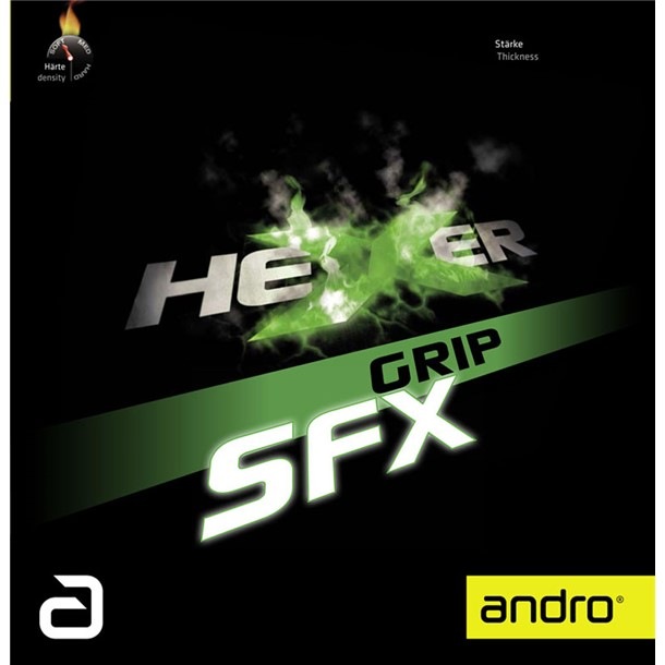 アンドロ andro ヘキサーグリップ SFX 卓球ラバー (112294-bk)