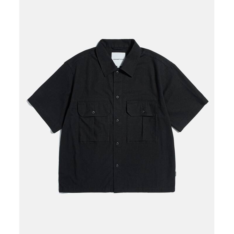 エスピオナージュ ESPIONAGE M43 Nep Linen SS Shirt Black 20260511-12 412470