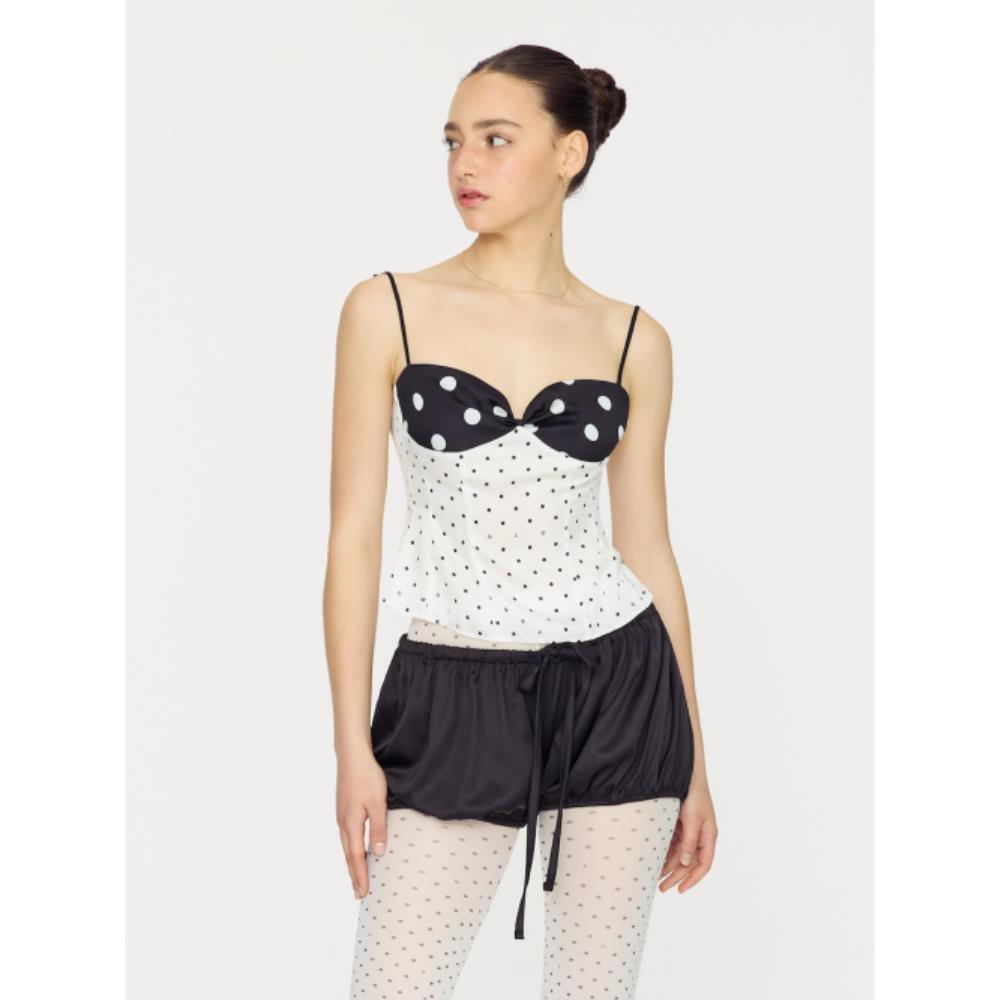 GLOWNY CARLSON CAMI TOP WHITE GY25HSSL002