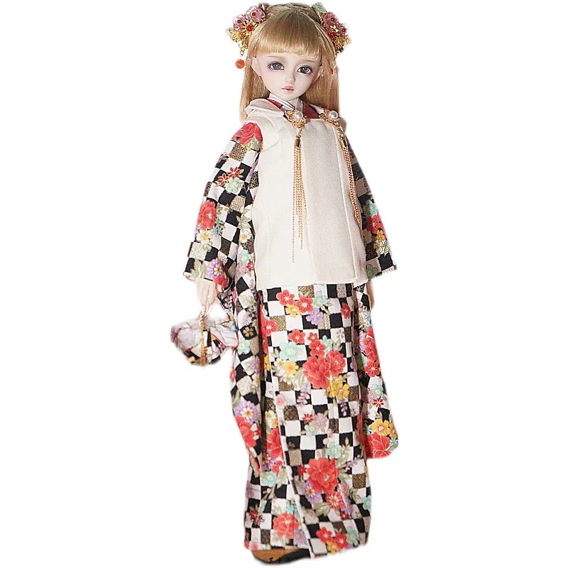 BJD 1/6 1/4 ドール服 子供人形 幼SDドール着物セット 可愛い 和風 YOSD/MSD/MDD/SD10サイズ球体関節人形用衣装セット