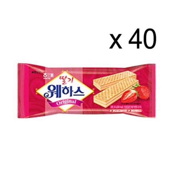 OF1M1QSO해태 딸기 웨하스 40개 사무실 간식 과자 8,219円