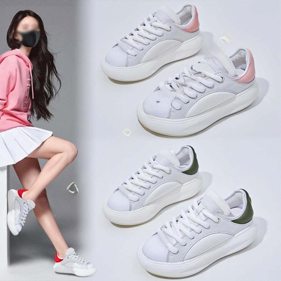 2025新品 数量限定 スニーカー レディース 白 厚底 カジュアルシューズ スポーツシューズ 超軽量 ウォーキングシューズ 通勤 通学 日常着用 疲れない シューズ 女の学生 短納期 5,501円