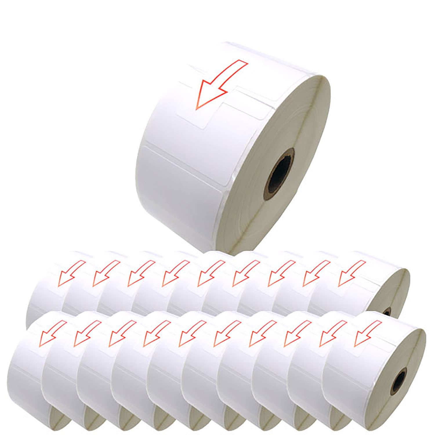 ブラザー用 RDロール プレカット紙ラベル (感熱紙) RD-U05J1 互換品 50mm×30mm 蛍光増白剤不使用 2167枚入り 20個セット