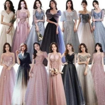 2024 パーティードレス大集合 誕生日 演奏会 花嫁 司会 ドレス ワンピース パーティードレス 結婚式二次会 半袖長袖 ロングドレスお呼ばれ 4,943円