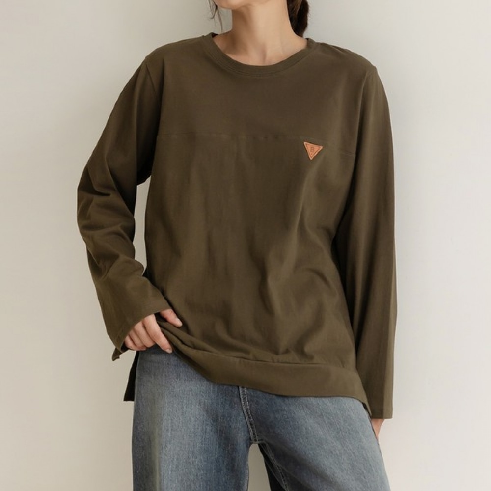 (Elysia) デポパッチインシジョンロングスリーブTシャツ