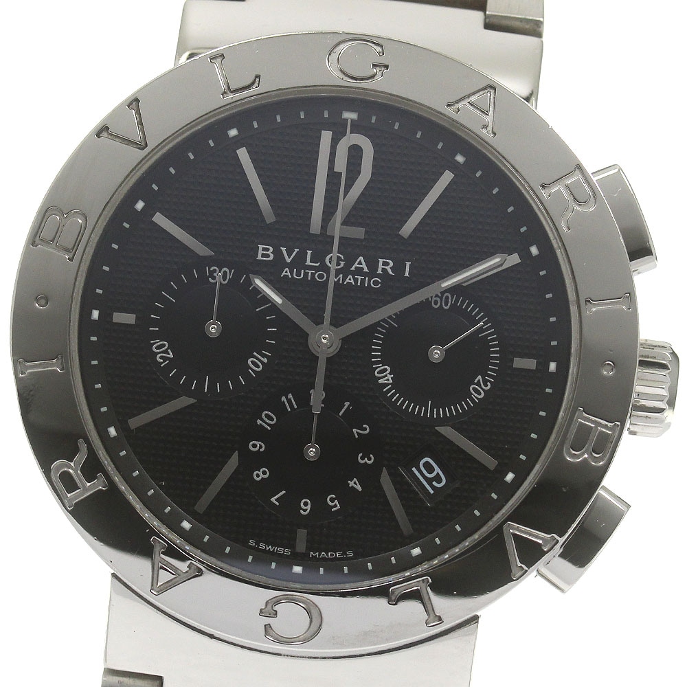 ブルガリ BVLGARI BB42SSCH ブルガリブルガリ クロノグラフ 自動巻き メンズ _834668【中古】
