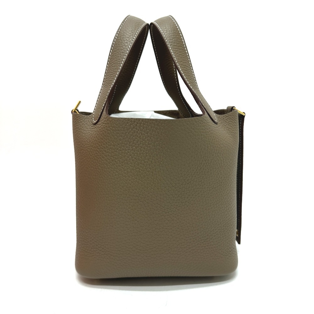 ハンドバッグ ピコタンロックPM カバン ピコタン ピコタンロック PM W刻 トリヨンクレマンス エトゥープ / Ｇ金具 ベージュ