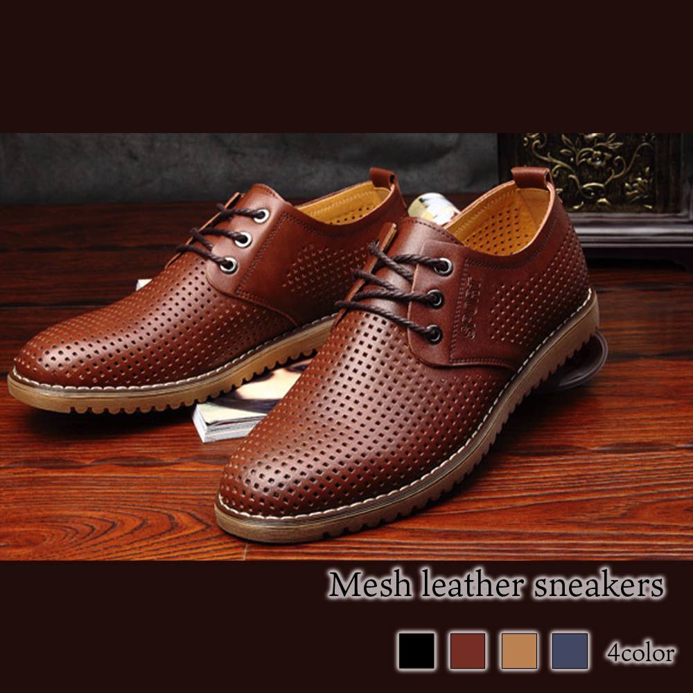 ドレスシューズ レースアップ メッシュレザースニーカー 革 防水 冬 紳士靴 走れる 秋 カジュアル おすすめ オックスフォード おしゃれ レザーシューズ レザー ブランド ビジネスシューズ ローファ