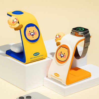 KakaoFriends 3in1 ワイヤレス充電スタンド チュンシク KakaoFriends 3in1 ワイヤレス充電スタンド チュンシク (KAKAO
