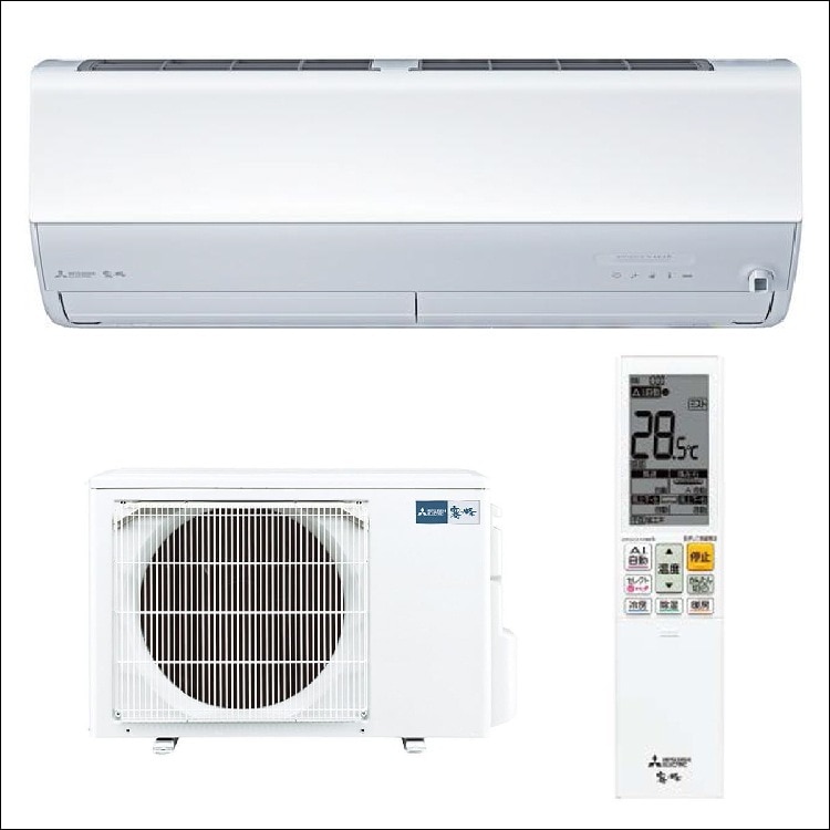 三菱電機 MITSUBISHI ルームエアコン 霧ヶ峰 MSZ-ZXV2524-W 冷暖房8畳程度 2.5kW 単相100V 軒先配送のみ