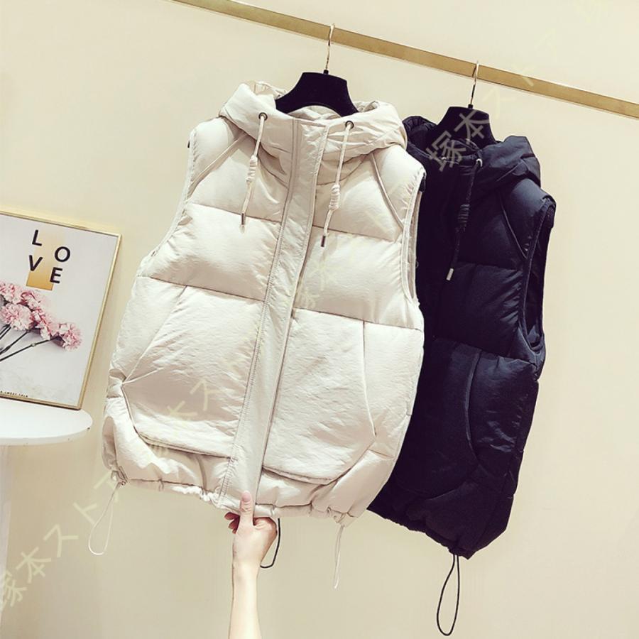 新品/特典/発送が早いレディース 軽い 中綿 ベスト ジャケット ロング ゆったり ベスト カジュアル アウトドア ベスト 上着 小さいサイズ 大きいサイズ 前開き 大人カジュアル