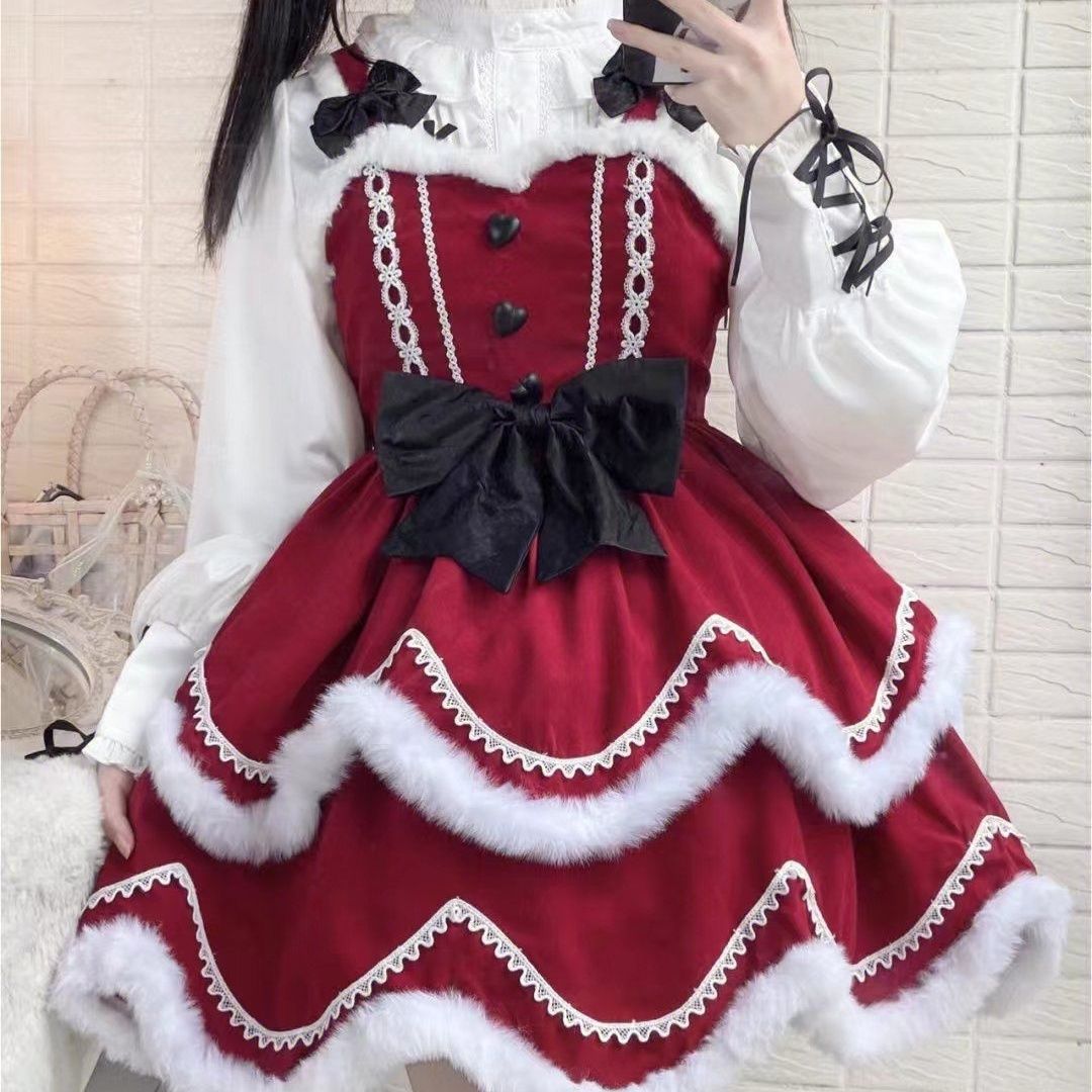 二枚目は300引きですクリスマスコフレ スーツワンピース の女子学生 お正月とクリスマスケ 2点セット