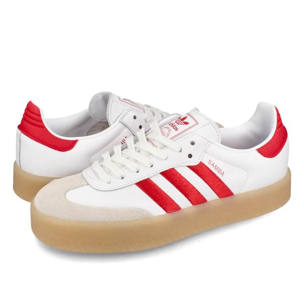 adidas SAMBAE W アディダス サンバエ レディース FTWR WHITE/BETTER SCARLET/FTWR WHITE ホワイト ID0438