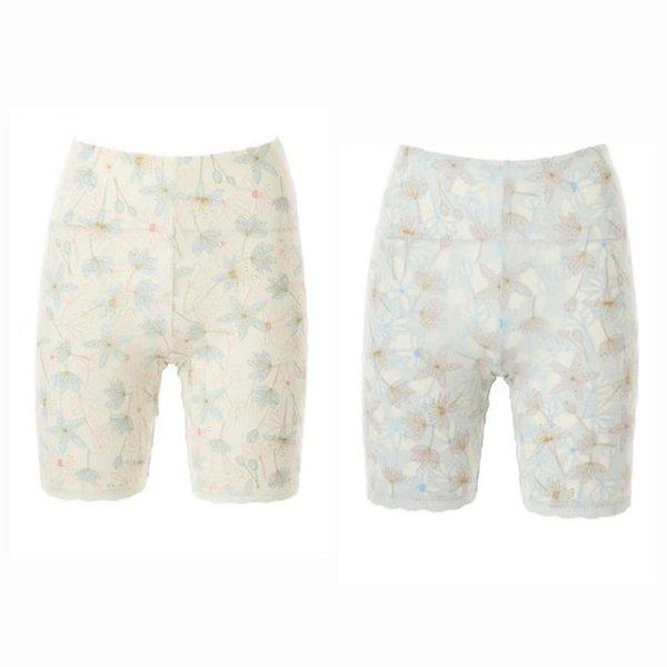 226SS 着心地が良く柔らかいモダールバーンアウトシンプルレース3部丈 D-J(VLG2464P)