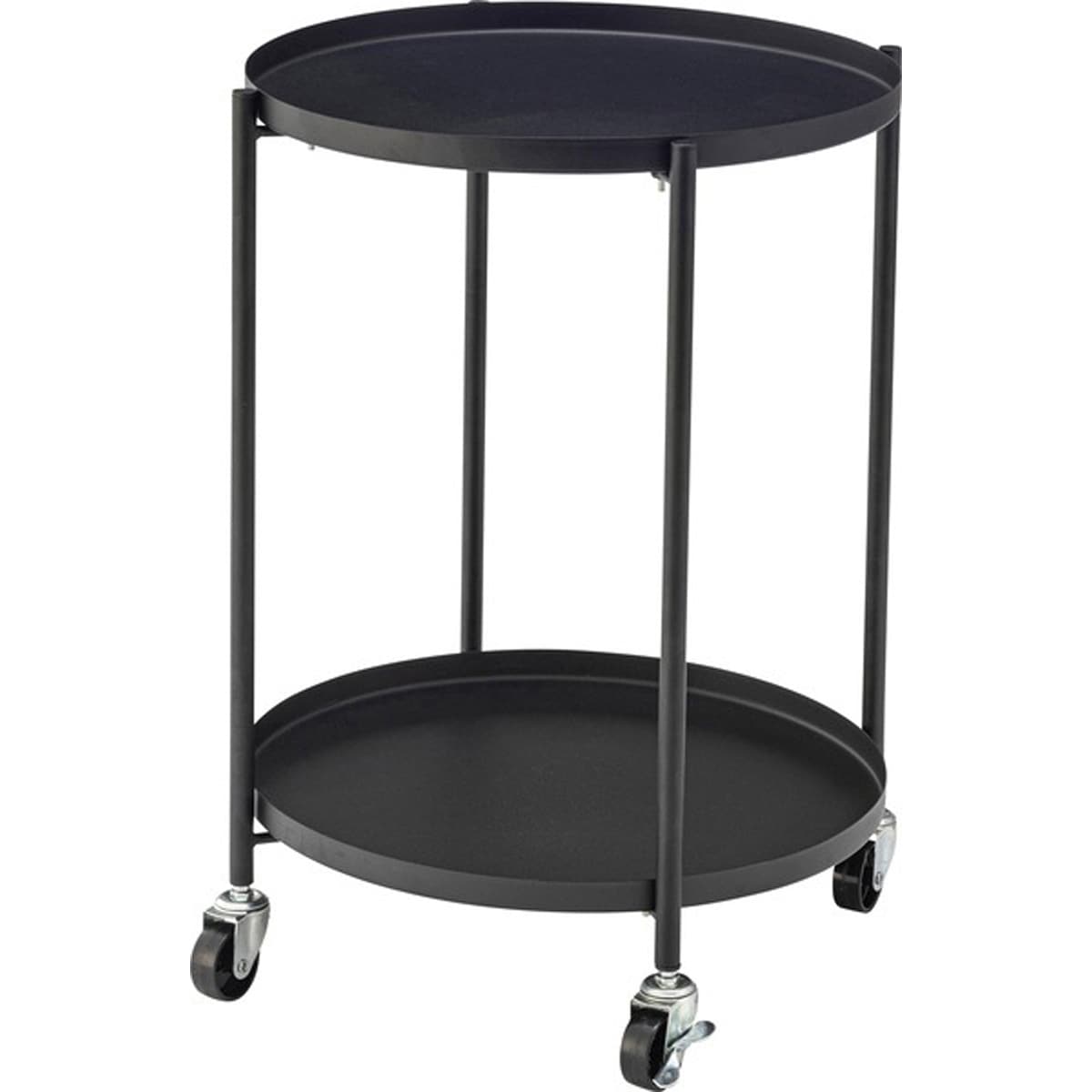 サイドテーブル トレーテーブル ディスプレイ おぼん トレー 取り外し キャスター付き ストッパーあり 軽量 シック シンプル 北欧 おしゃれ かわいい ブラック 黒 グレー 灰 ホワイト 白 キッチ