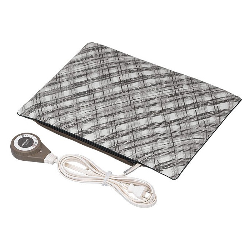 パナソニック Panasonic 電気あんか グレー DW-78P-H 30W ソフトタイプ 格子柄 抗菌加工