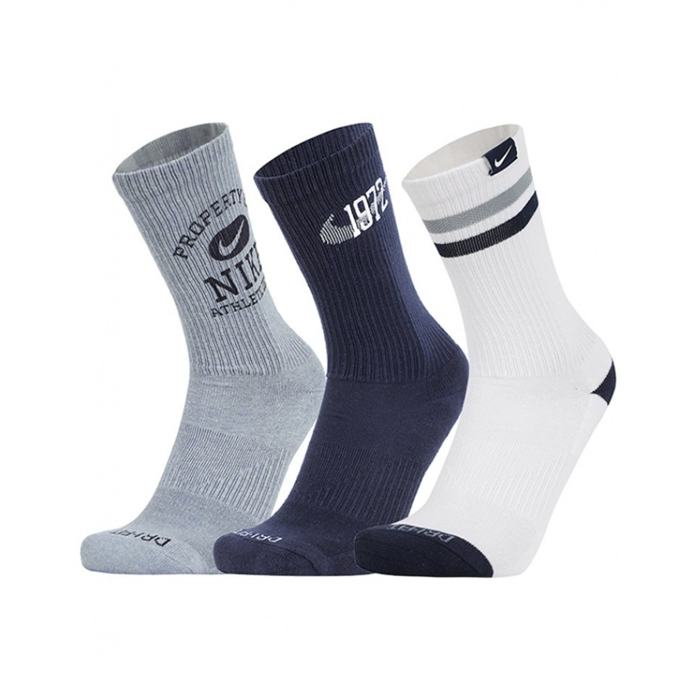 ナイキスポーツソックスエブリデイクッションクルーソックス 3 パック