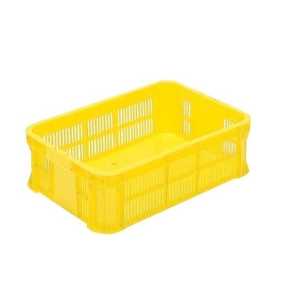 リステナー/網目コンテナボックス MB-210BX イエロー メッシュ構造 みかん 果物 野菜等収穫 保管 保存 物流