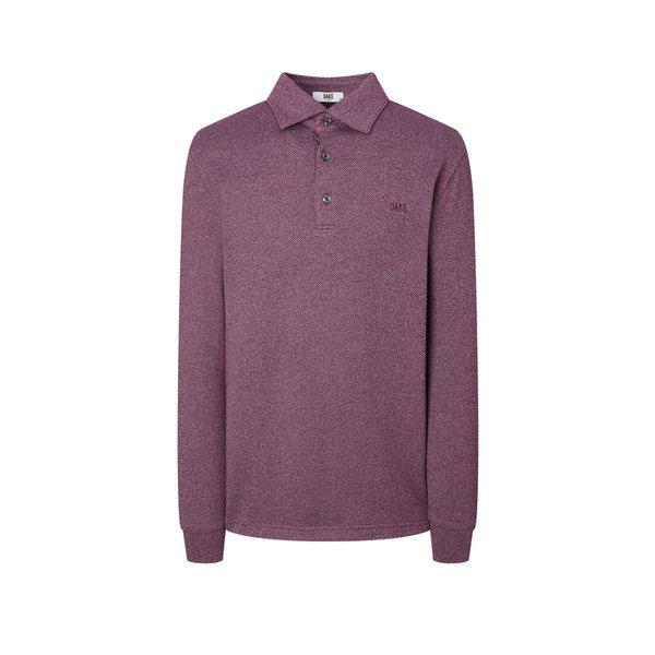 [24FW] [ステディセラー] ブルゴーニュロゴ刺繍綿混紡長袖カラTシャツ WMTS4DC32D2