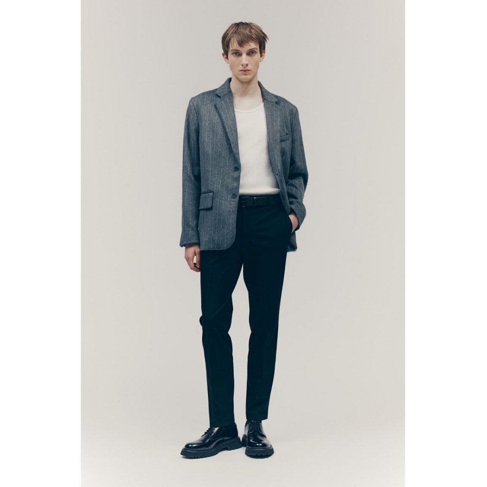 H&M テーラードパンツスリムフィットブラック