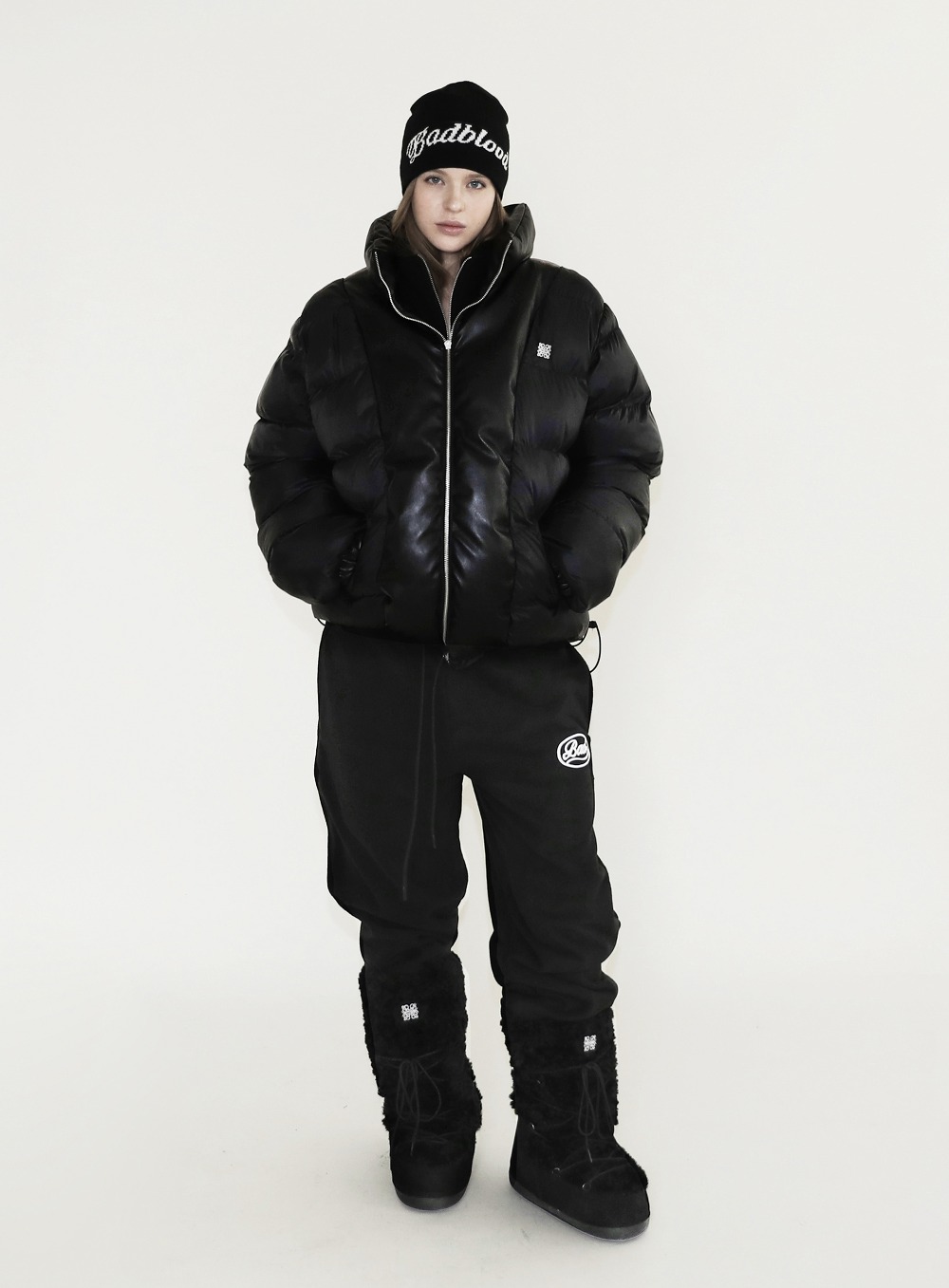 【BADBLOOD】 DUSKY REVERSIBLE JACKET : BLACK LEATHER