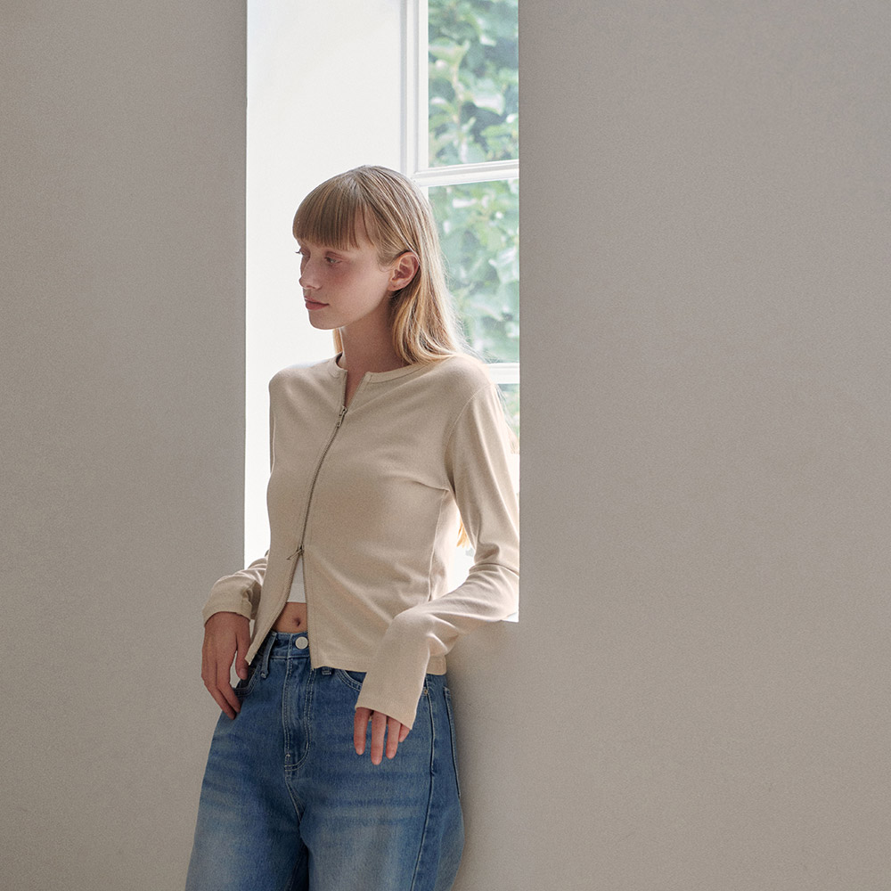 Como 2Way Cotton Zip-up 5,527円