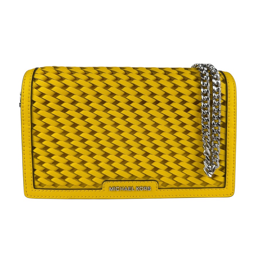 マイケルコース Michael Kors ショルダーバッグ レザー イエロー レディース z6676