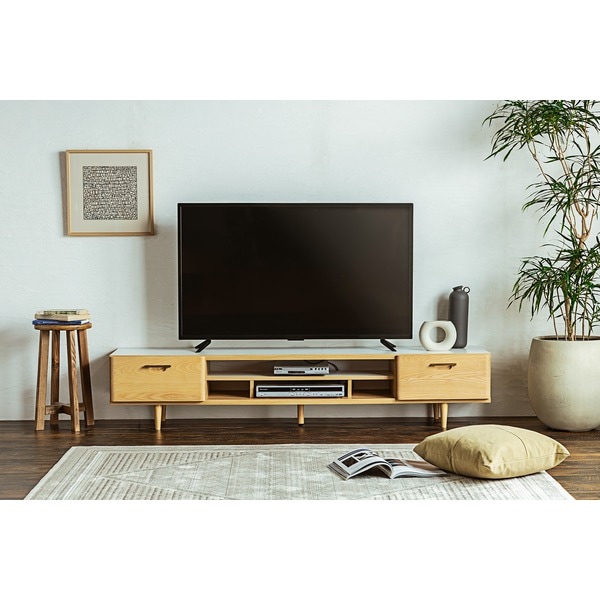 リーザTVボート_180cm_NA ナチュラル 組立品