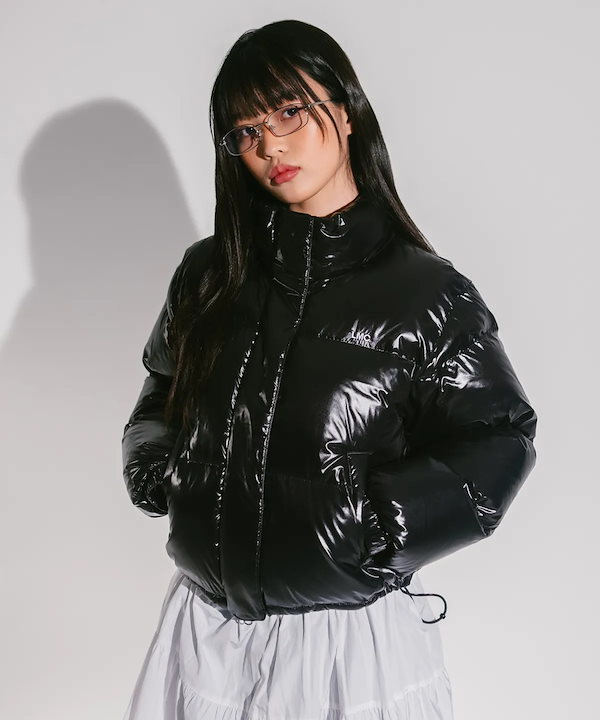 Qoo10 LMC CROP DOWN PARKA ロゴ ミ