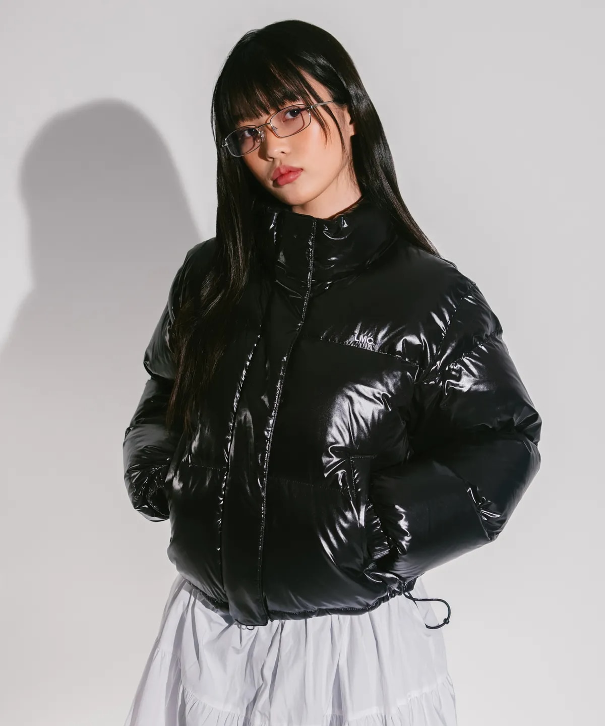 Qoo10 LMC CROP DOWN PARKA ロゴ ミ