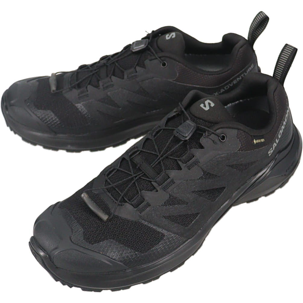 トレイルランニングシューズ X-ADVENTURE GORE-TEX ブラック/ブラック/ブラック 473211トレッキンググッズ