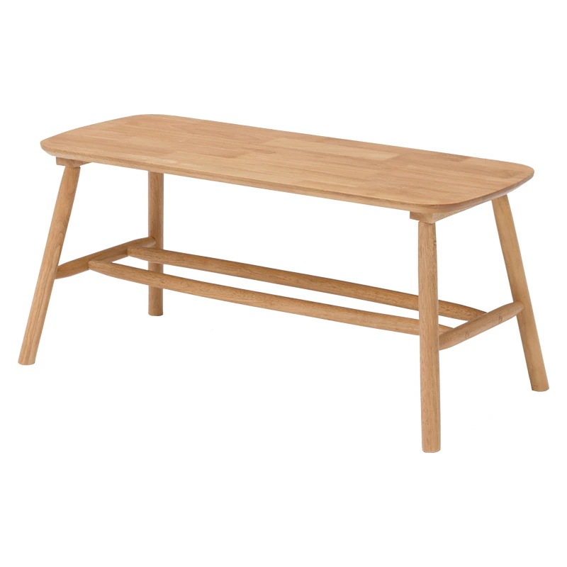 ダイニングベンチ（ナチュラル）　BB-8625LNT棚付きで使いやすいダイニングベンチ玄関ベンチとしても使用可能