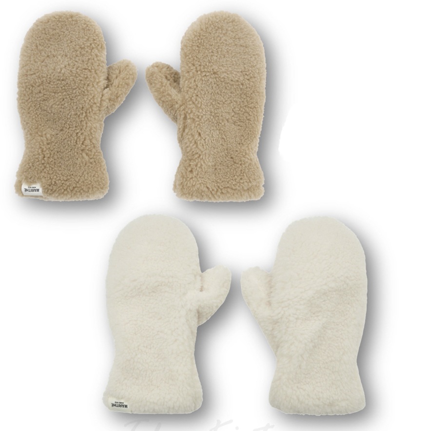REGULAR LOGO FUR MITTENS (MFG44WGV102)