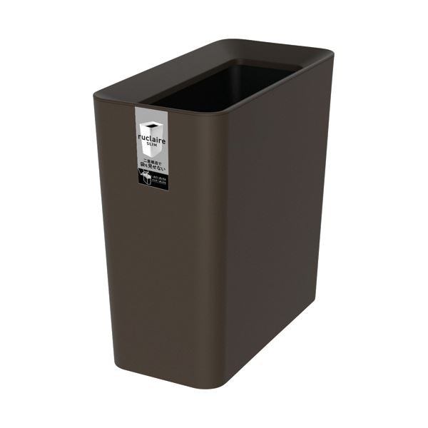 （まとめ） アスベルルクレールCV スリム 9.5L ブラウン A620836 1台 [x3セット]