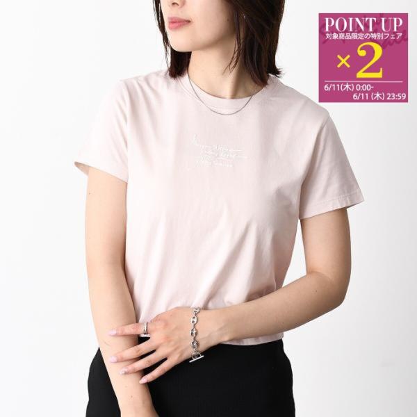 Tシャツ トップス POETIC SCRIPT ベイビー QW00107 KJ7026 レディース ピンク