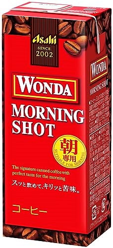 他サイト： アサヒ飲料 ワンダ モーニングショット (LL) 紙パック スリム 200ml×24本 液体 [ コーヒー ]の商品画像