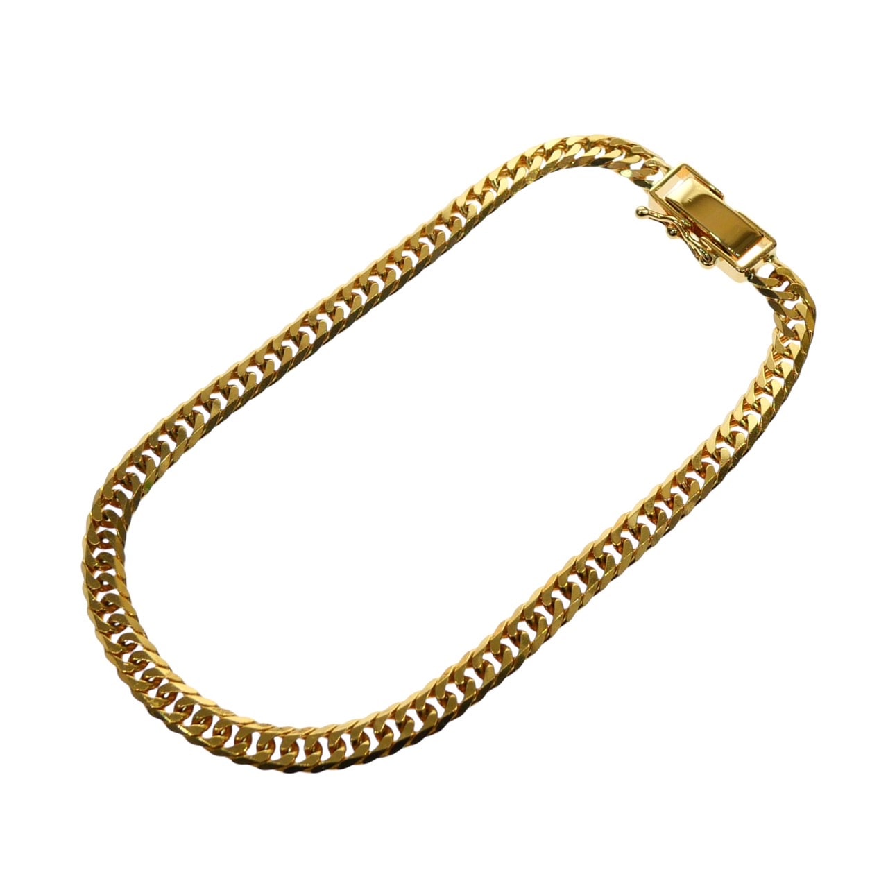 【新品】 喜平ブレスレット K18 18金 750 6面ダブル 10.2g 18cm 4.2mm キヘイ チェーン 金ブレス 造幣局検定マーク 10g 20cm メンズ アクセサリー