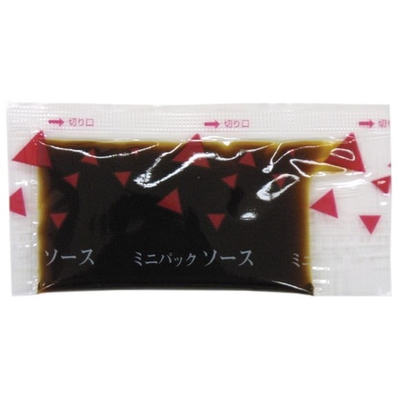 ミニパックソース　波柄大　約7.0ml　300個×6箱【工場直送・代引き不可・時間指定不可・沖縄離島不可】