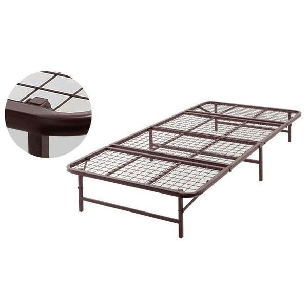 ファミリーライフ 収納式折りたたみパイプベッド セミダブル ブラウン (04121) メーカー直送