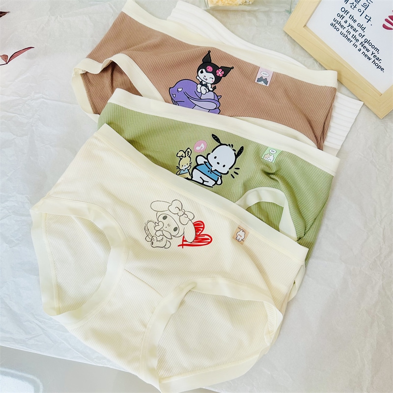 【1点ご購入 で10点プレゼントいたします】女の子可愛いアニメ純綿股間三角形パンツ少女