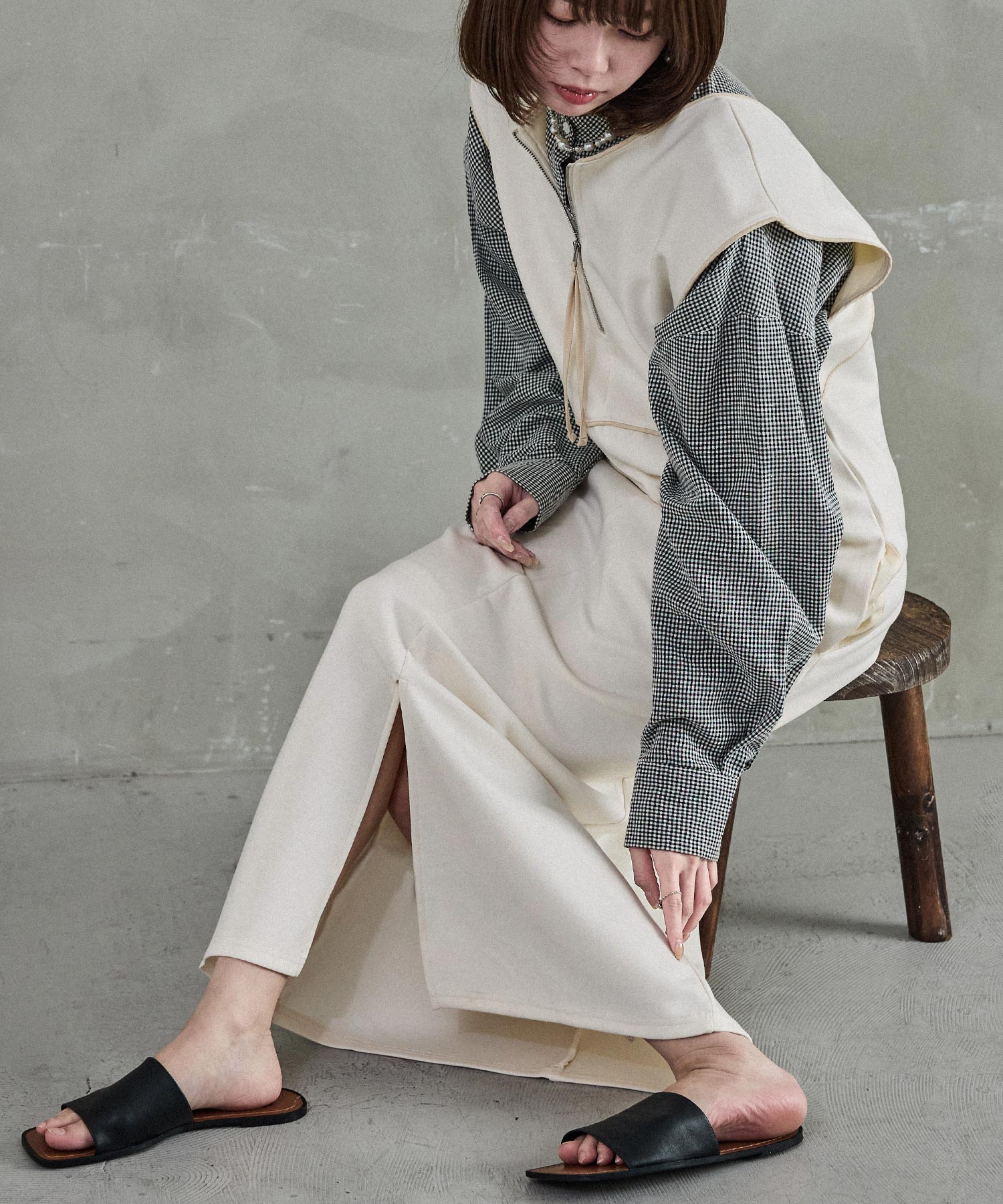 前後2way パイピングポンチジャンスカ ワンピース ジャンパースカート セットアップ オールインワン ゆったり ロングスカート 大きめ 韓国ファッション カジュアル レディース 5,455円