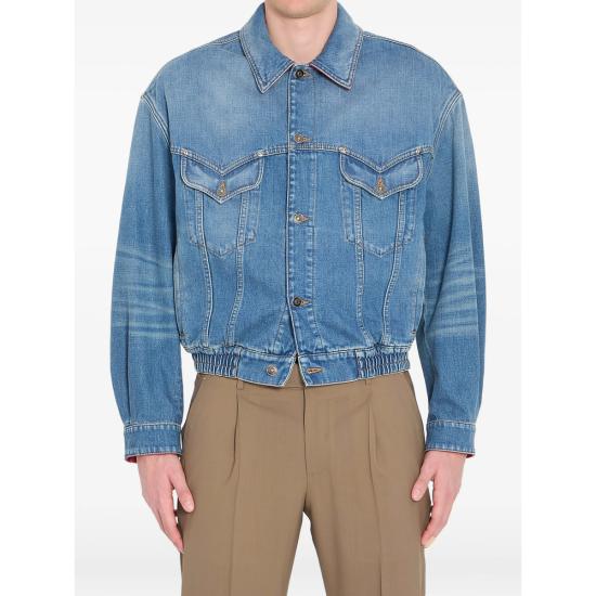 VERSACE Men Denim Jackets 1A17466 1024483 1D800 BLUE