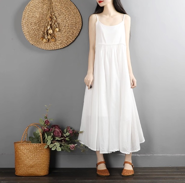 ワンピース エレガント ゆったり ロング ロング丈 ノースリーブ フレア Aライン 切り替えデザイン 通気性 ギャザー ギャザー使い 薄手 可愛い きれいめ シンプル 上品 おしゃれ お洒落