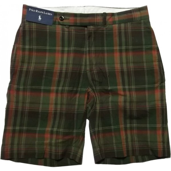 ショートパンツ マドラスチェック ショーツ グリーン PR3-179