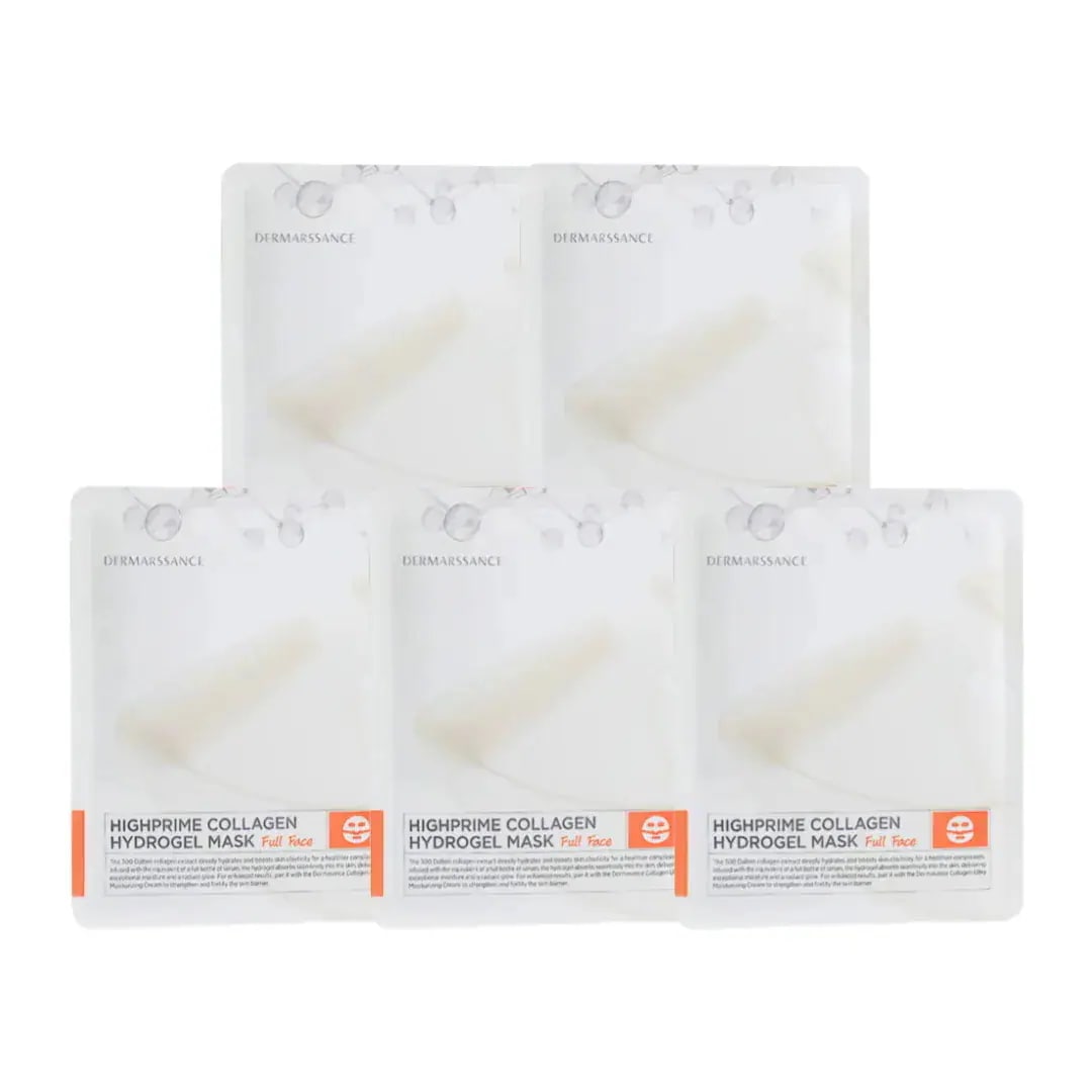 高濃縮コラーゲンマスクパック5枚ハイドロゲル速弾性水分保湿光彩パック効果良い低分子アンプルゲルマスクシートパック